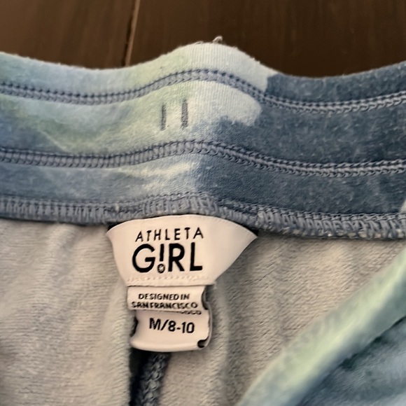 Athleta Girl Matching Jogger Sweatsuit in Chroma Sea Fog Blue - Picture 11 of 14